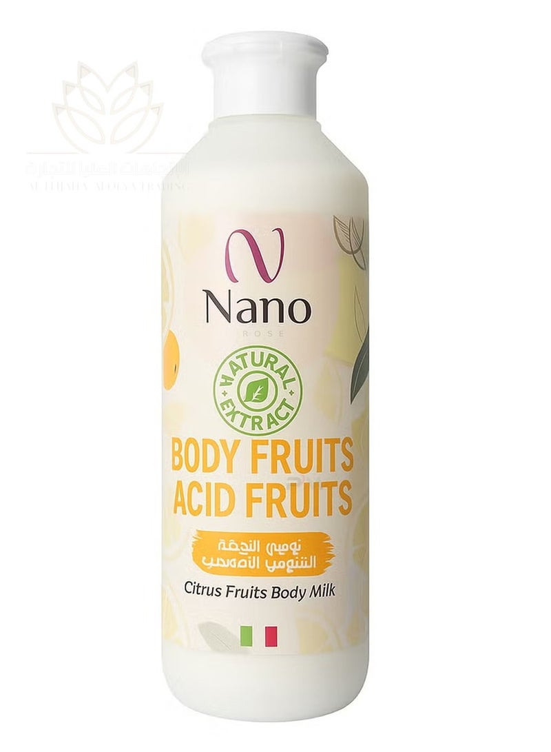 نانو لوشن مرطب للجسم برائحة الفواكه الحمضية والحمضيات من بودي فروتس، 500 مل - Image 1