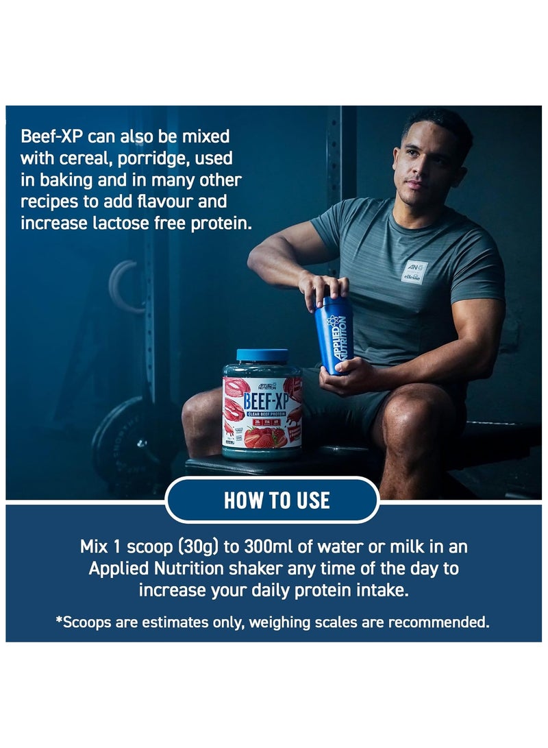 Applied Nutrition Applied Nutrition Beef XP - Clear Hydrolysed Beef Protein Isolate, Fruit Juice Style, Dairy Free Beef Protein Powder, Lactose Free, Zero Sugar, Low Fat, 1.8kg - 60 Servings (Citrus Twist)  - Image 5