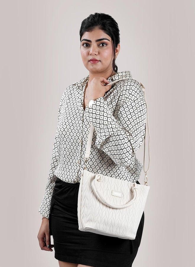 Mochi Women Off/White Sling Bag (66-219) - Image 3