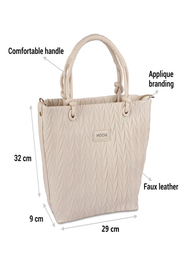 Mochi Women Off/White Sling Bag (66-219) - Image 4