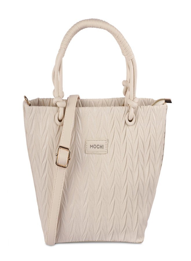 Mochi Women Off/White Sling Bag (66-219) - Image 1