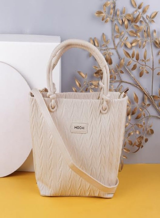 Mochi Women Off/White Sling Bag (66-219) - Image 2