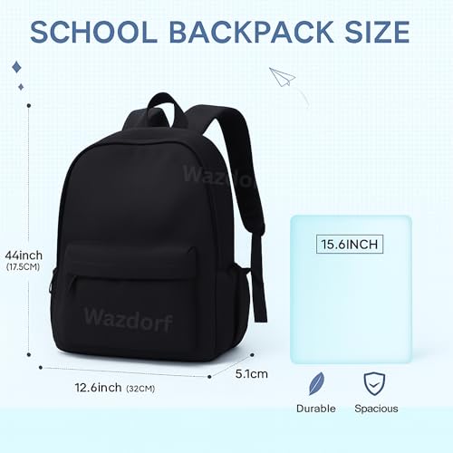 Wazdorf 23L Laptop Backpack for Men & Women with Bottle Pockets | Padded Shoulder Adjustable Straps, Multi Compartments | Office, Travel & College Bag | Unisex Bag, Front Organiser - Image 5