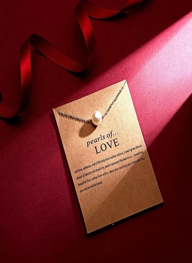 Pinapes Elegant Minimalist Pendant Necklace Set - Inspirational & Pearl Charm - Image 4