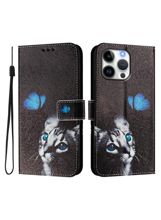 S-TOP Case For iPhone 16 Pro Art Colored Drawing Pattern Leather Phone Case - Image 2