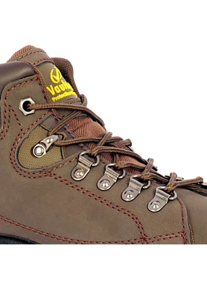 Vaultex Vaultex MHR High Ankle Safety Shoes, Brown, 44  - Image 3