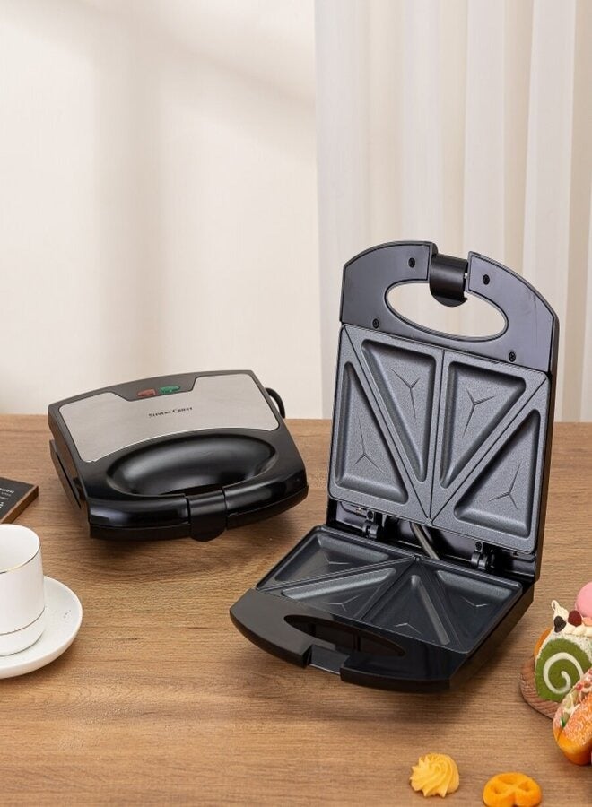 showkah 2 Slice Sandwich Toaster with Non-Stick Plate, Overheat Protection, Power On/Off Indicator, Sandwich Maker - Image 1