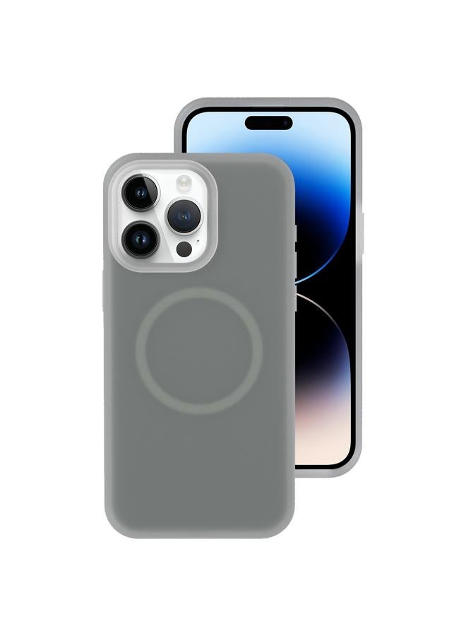 S-TOP Case For iPhone 14 Pro Jelly Liquid Silicone MagSafe Magnetic Phone Case - Image 1