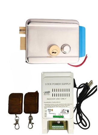 Electronic Door Lock with Lock Power Supply and 2 Remotes RC Power Supply 12V30V DC Smart Connect with Video Door Phone CPPlus for Main Door - pzsku/ZEA5F29094421F33F1F41Z/45/1748244085/cfe3f572-392c-4a27-b7bc-427ac31b1132