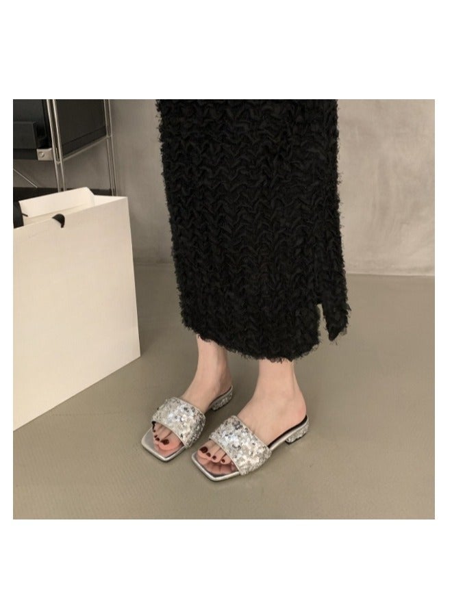 New Sparkling High Heels With Rhinestone Beads - Image 2