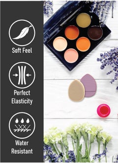 TRENZ Small finger-sized puff powder makeup sponges, the perfect makeup tool for precise and easy application - ten sponges  - Image 3