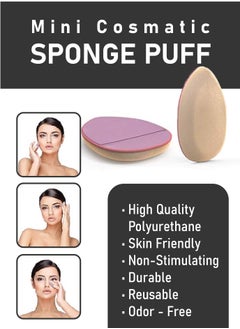 TRENZ Small finger-sized puff powder makeup sponges, the perfect makeup tool for precise and easy application - ten sponges  - Image 4