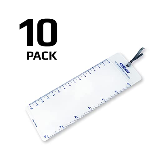 Carson MagniMark Fresnel 3x Power Page Magnifiers with 6-Inch Ruler - Set of 10 (MM-22MU) - Image 2