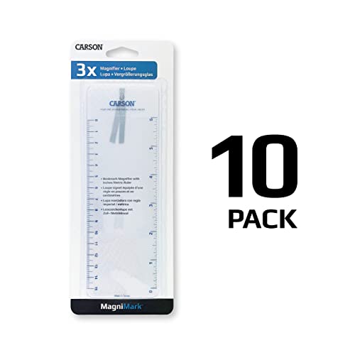 Carson MagniMark Fresnel 3x Power Page Magnifiers with 6-Inch Ruler - Set of 10 (MM-22MU) - Image 3
