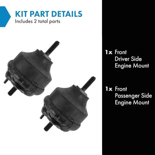 TRQ Front Engine Mount Pair Set of 2 for Buick Chevy GMC Isuzu Olds Saab 4.2L - Image 2