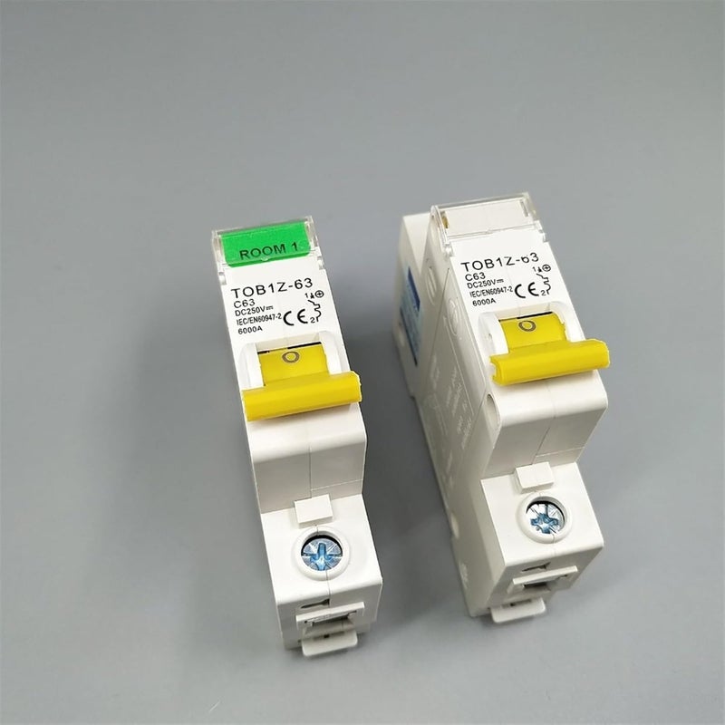 TOBIZ 1P 63A DC 250V منحنى C قاطع الدائرة أحادي القطب لنظام الطاقة الشمسية - Image 4