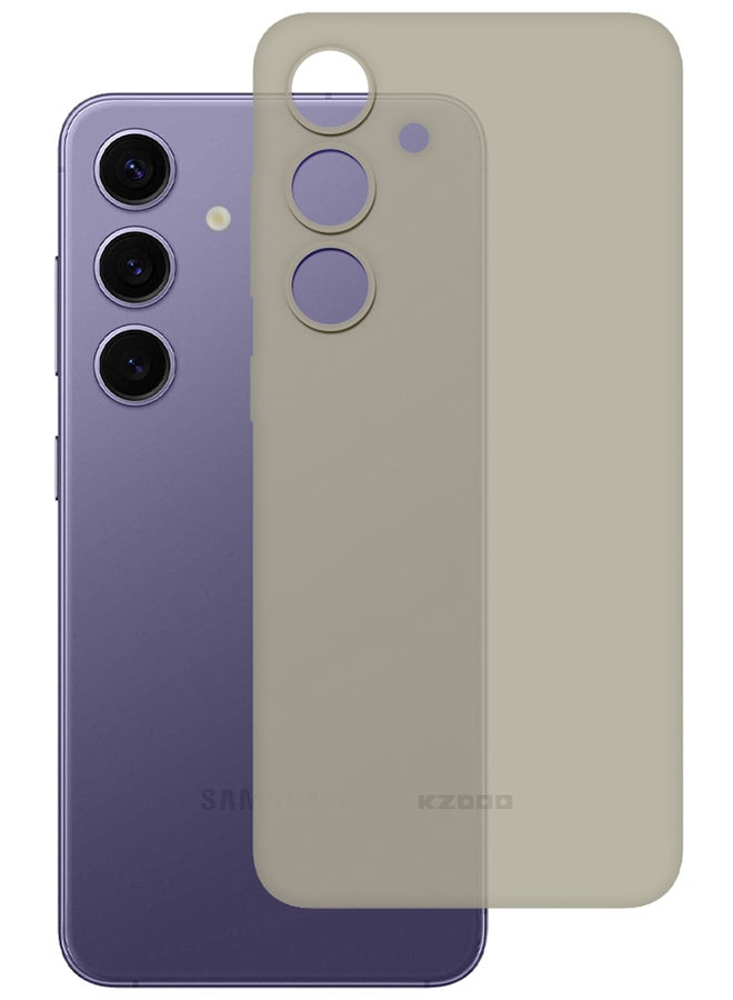 KZDOO Samsung Galaxy S24 Case Slim Thin Air Skin Full Coverage Protective Case Sturdy Durable Thin Case Drop Protection Case Cover Transparent Grey - Image 2