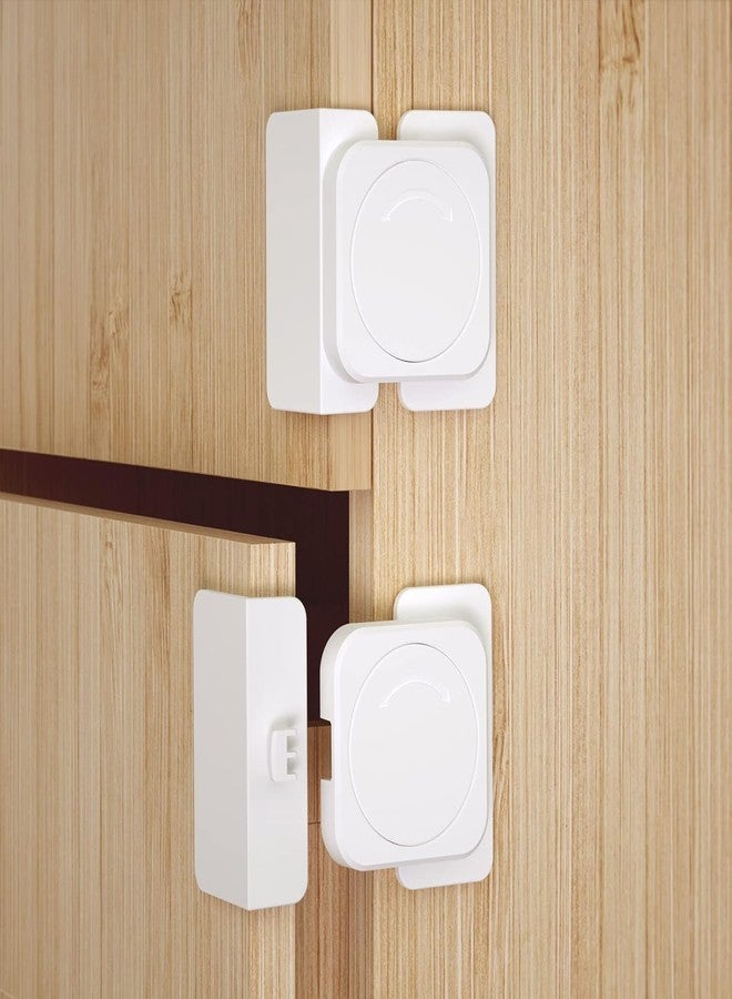 SIYANSHU Child Safety Cabinet Locks, Baby Safety Hidden Lock for Cabinets, Drawer, Refrigerator No Drilling, Baby Proofing Latches for Closet, Kid Safety Lock to Keep Your Child Safe at Home (Pack Of-2, Right angle lock) - Image 3