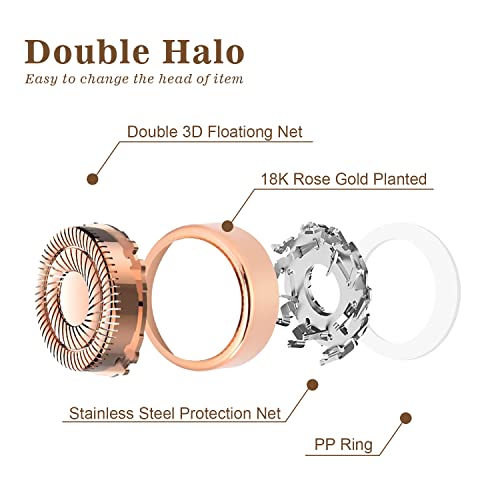 innobeaut Facial Hair Removal for Women, Ladies Face Shaver for Upper Lip Chin and Peach Fuzz with USB Rechargeable Included 2 pc Replacement Heads - Image 3