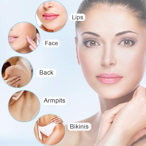 innobeaut Facial Hair Removal for Women, Ladies Face Shaver for Upper Lip Chin and Peach Fuzz with USB Rechargeable Included 2 pc Replacement Heads - Image 5