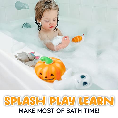 SplashEZ Halloween Baby Bath Toys, Mold Free Bath Toys for Babies & Toddlers, No Hole No Mold Tub, Beach, Pool, BPA-Free, Infant Play Set No Holes 1 3 6 12 18 Months - Image 5
