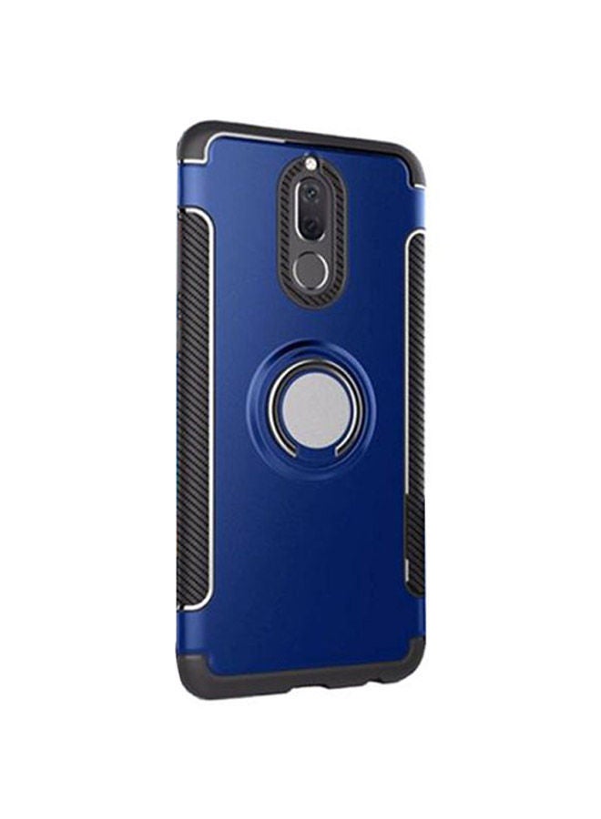 NIBEMINENT Magnetic Holder With Ring Kickstand Cover For Huawei Mate 10 Lite Blue/black - Image 1