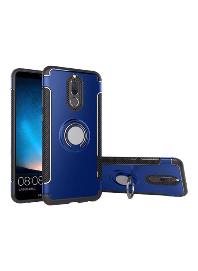 NIBEMINENT Magnetic Holder With Ring Kickstand Cover For Huawei Mate 10 Lite Blue/black - Image 2