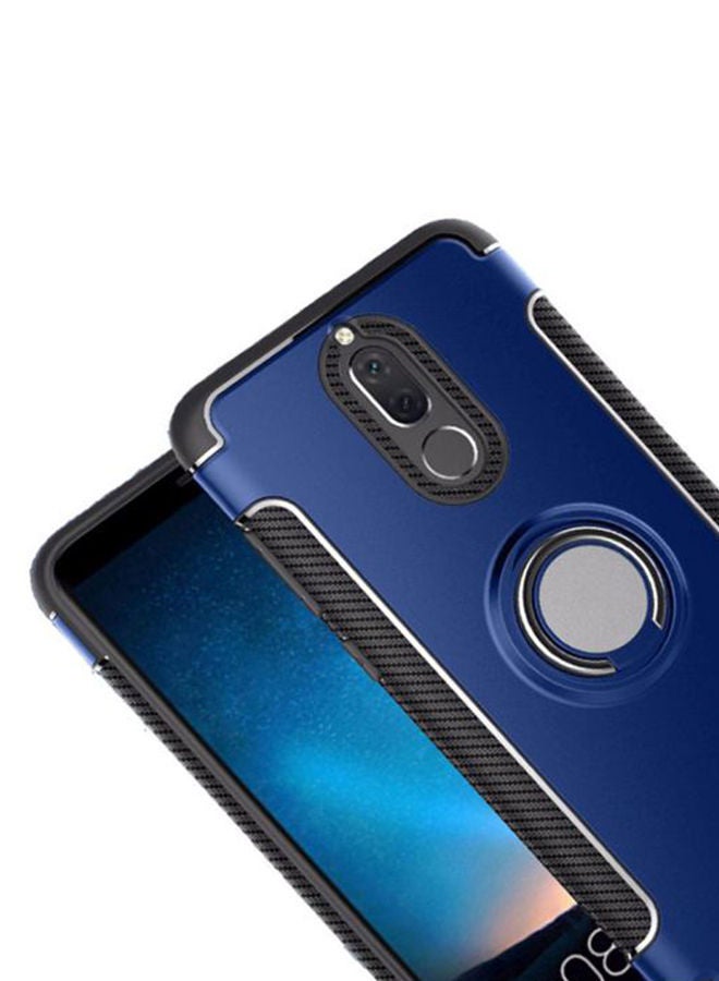 NIBEMINENT Magnetic Holder With Ring Kickstand Cover For Huawei Mate 10 Lite Blue/black - Image 3