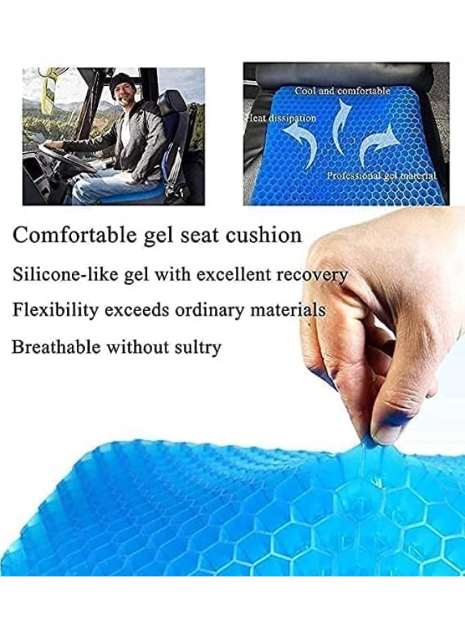 Fizont Mart Fizont Mart Gel Seat Cushion for Long Sitting, Soft & Breathable, Gel Cushion for Wheelchair Reduce Sweat, Gel Chair Cushion for Hip Pain, Gel Seat Cushion for Office Chair More Comfortable  - Image 3