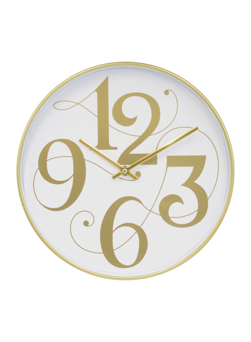 DANUBE HOME Cambridge PP Big Numbers Wall Clock – Modern Decorative Clock with Bold Easy-to-Read Design, Silent Quartz Movement for Kitchen, Office & Contemporary Home Decor L 30 x W 4 x H 30 Cm - Image 2
