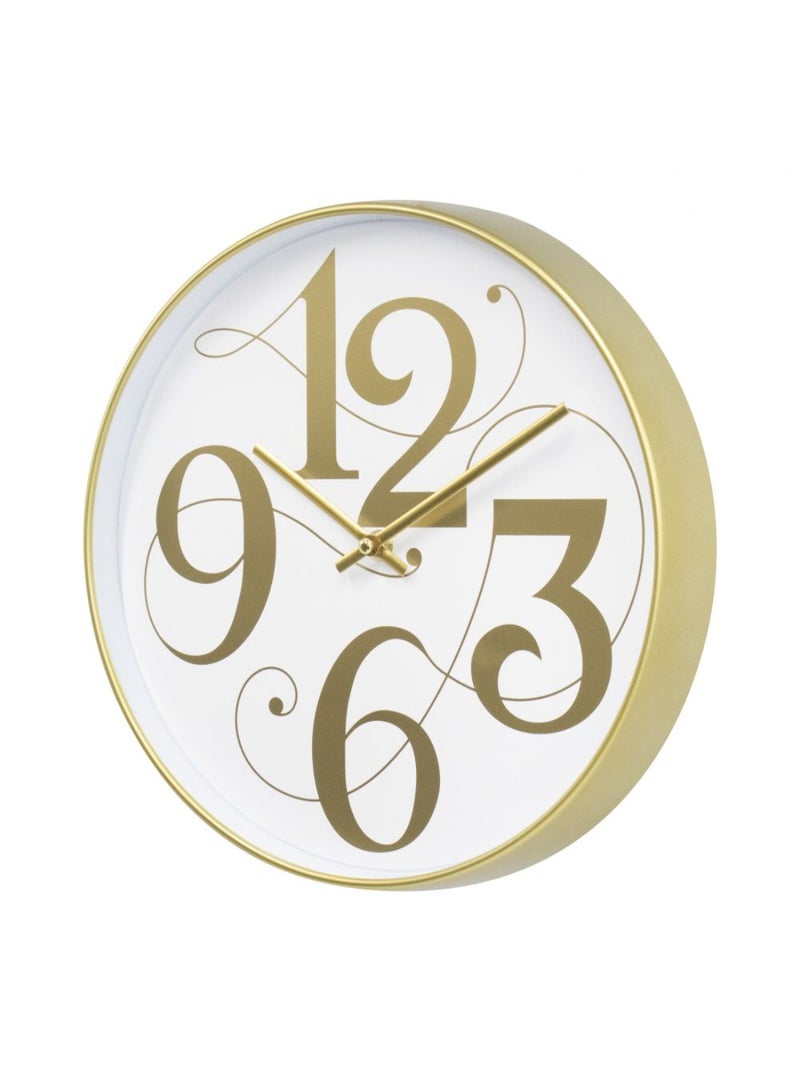DANUBE HOME Cambridge PP Big Numbers Wall Clock – Modern Decorative Clock with Bold Easy-to-Read Design, Silent Quartz Movement for Kitchen, Office & Contemporary Home Decor L 30 x W 4 x H 30 Cm - Image 3