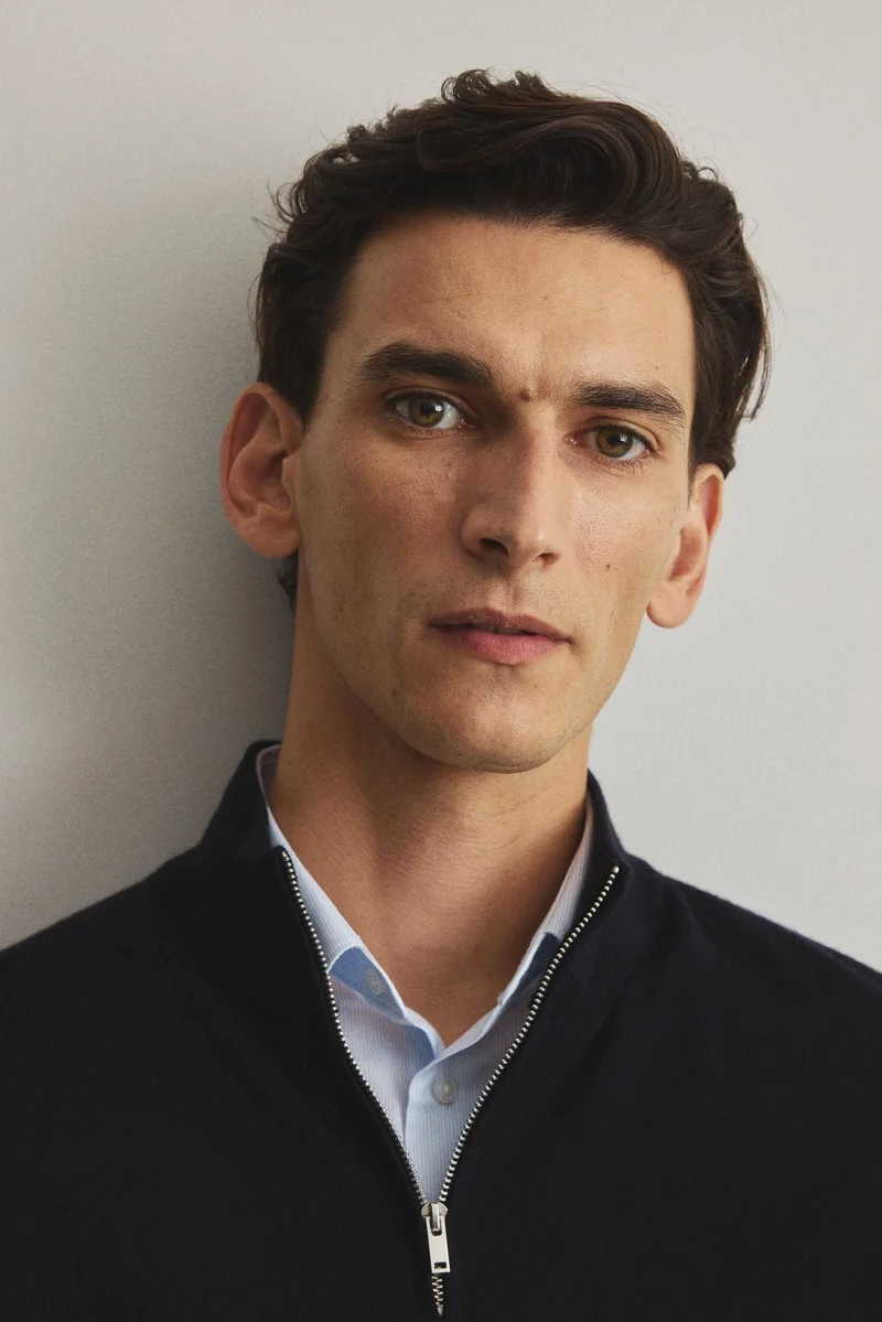 H&M Regular Fit Zip-top merino wool jumper