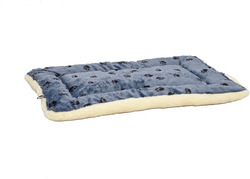 Midwest fleece blue paw print reversible bed 42 inch - Image 4
