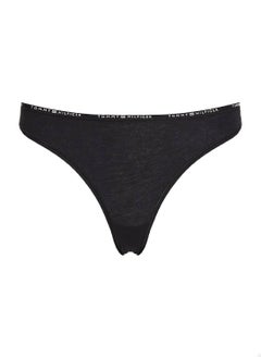 TOMMY HILFIGER Women's Repeat Logo Cheeky Briefs - Cotton, Black  - Image 4