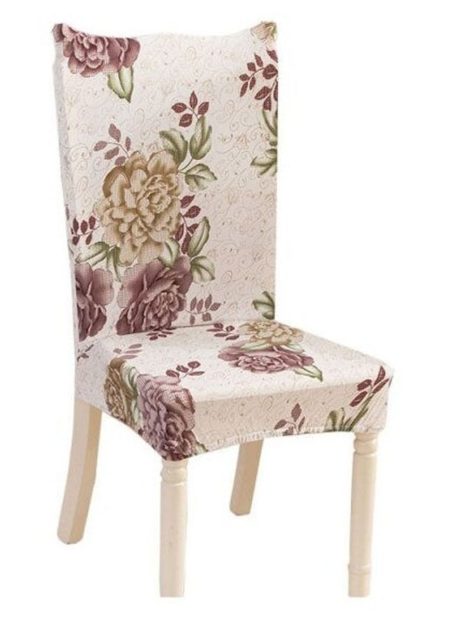 fashionhome أغطية مقاعد مرنة كبيرة لغرفة الطعام وحفلات الزفاف مكونة من 6 قطع  - Image 2