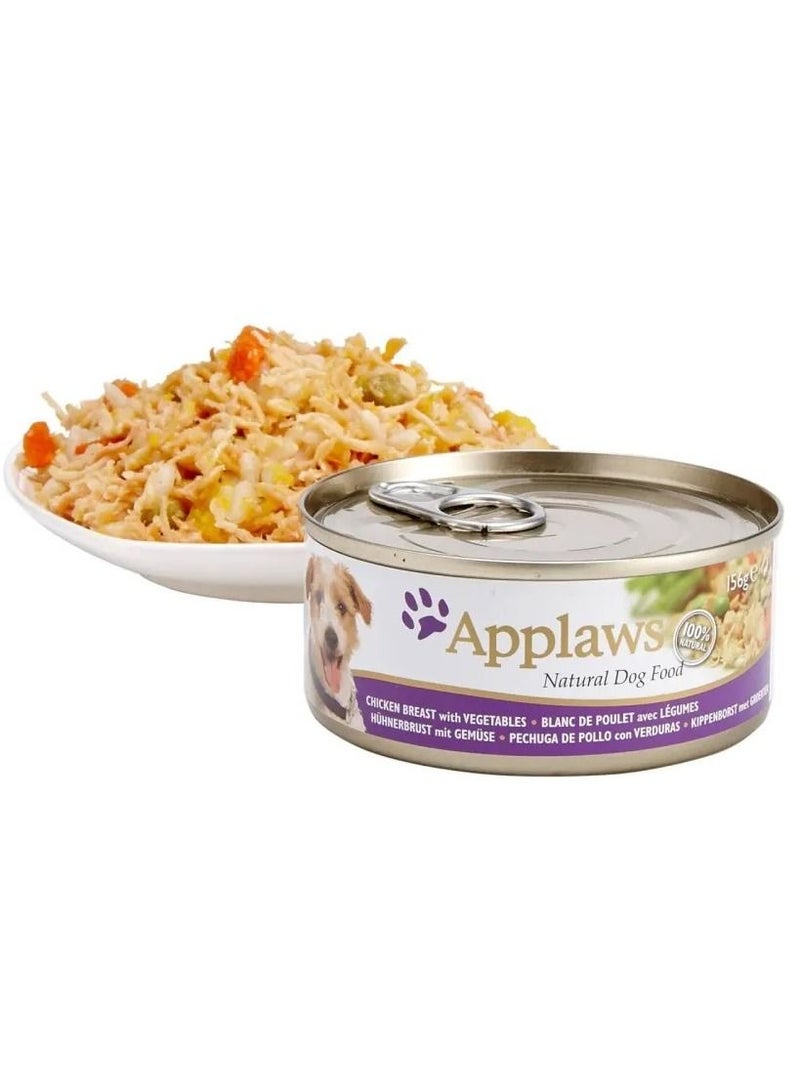 Applaws 10Pc Chicken With Vegetables Dog Wet Food Tin 156G - Image 2