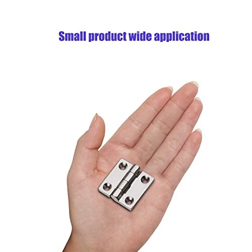 ODYSUNRAL Heavy Duty Boat Hinges Stainless Steel Marine Grade, 1.5 inch x 1.5 inches (38mm X 38 mm), No Noise, 316 Stainless Steel with Screws (2 PCS) - Image 5
