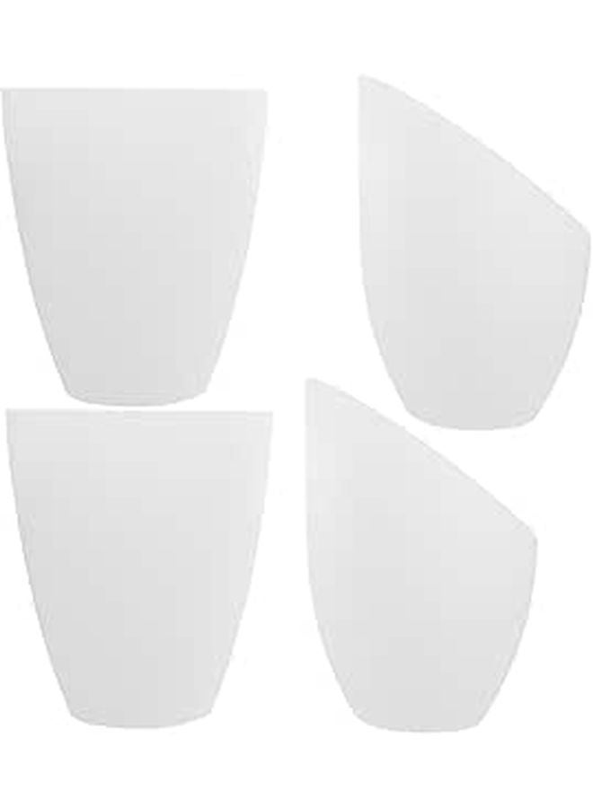 4 Pack Smooth Finish Plastic Lampshade Replacement Covers For Floor And Table Lamps - Image 1
