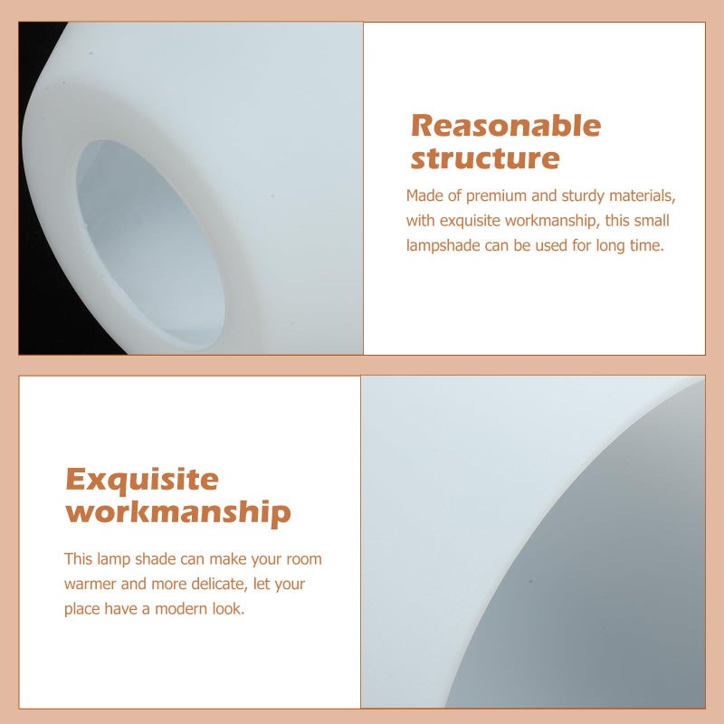 4 Pack Smooth Finish Plastic Lampshade Replacement Covers For Floor And Table Lamps - Image 5