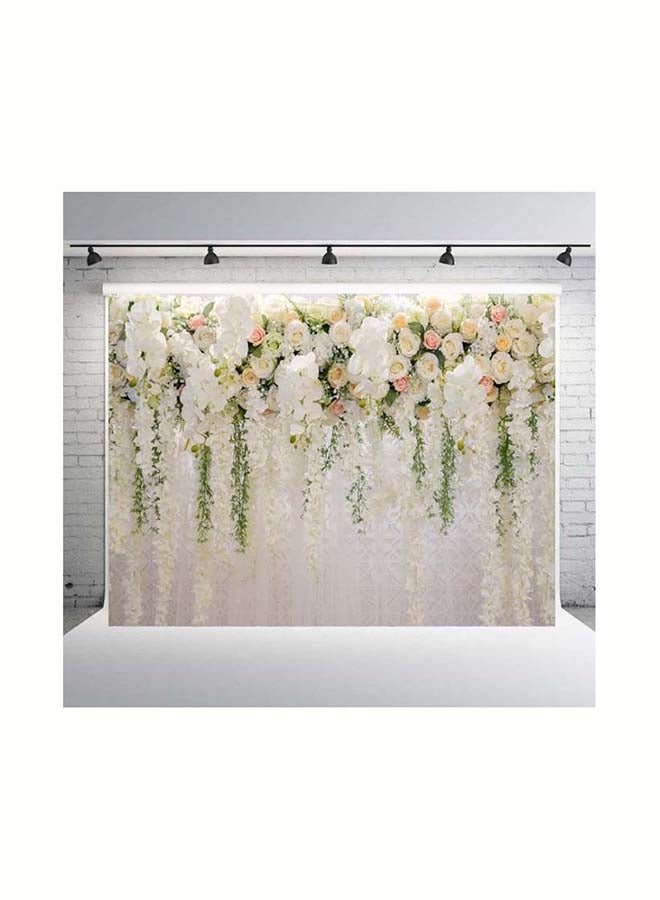 NIBEMINENT Mi Vaza Flower Wall Wedding Photography Background Cloth 0.85 X 1.25Meter multicolour  - Image 1
