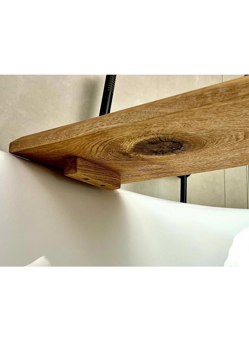 RuPS RuPS Modern Premium Wooden Bathtub Tray for Bathroom with Mobile or Tablet Holder Wooden Bathtub Shelf 90 cm  - Image 4
