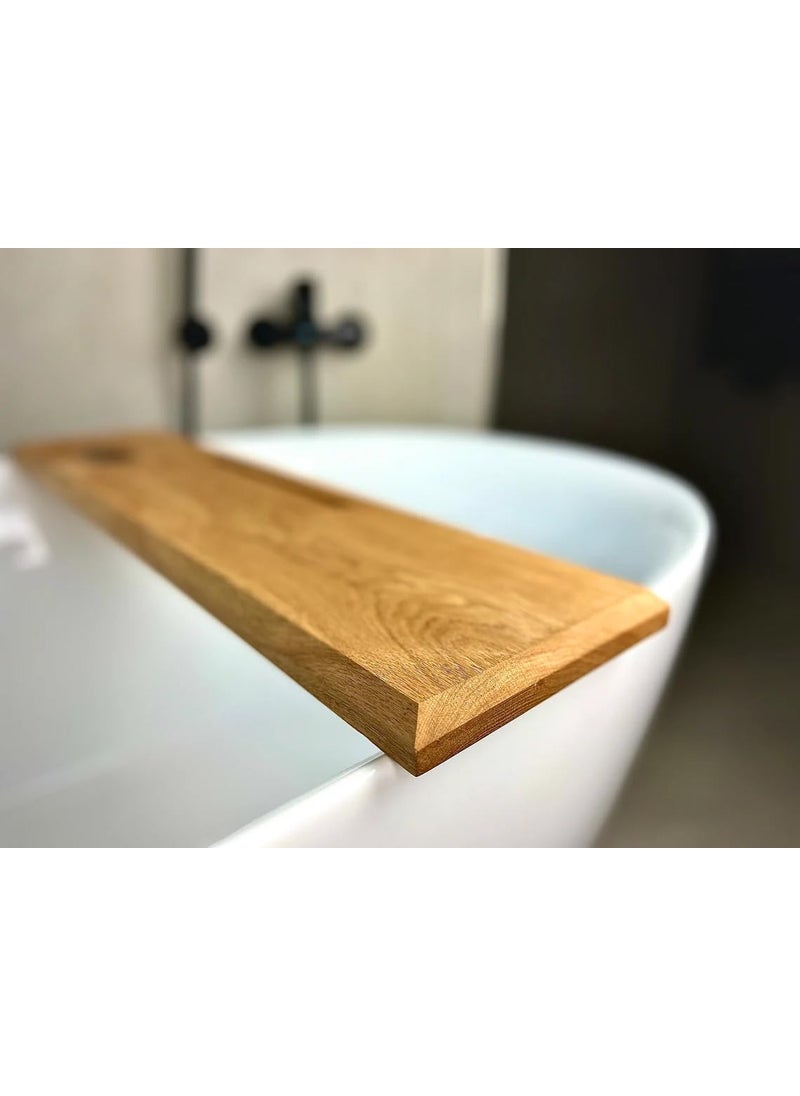 RuPS RuPS Modern Premium Wooden Bathtub Tray for Bathroom with Mobile or Tablet Holder Wooden Bathtub Shelf 90 cm  - Image 5