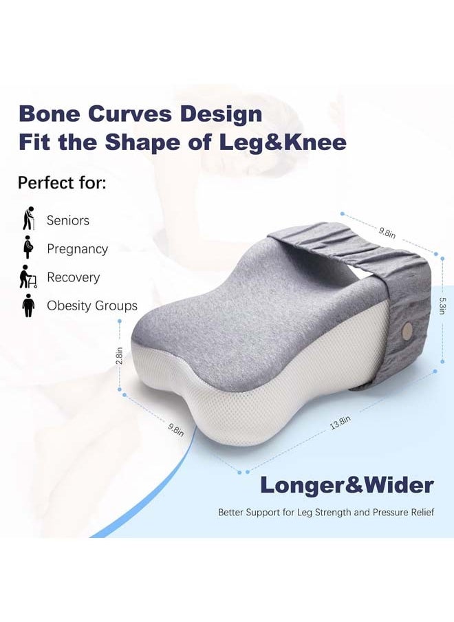 L&E Knee Leg Pillow for Side Sleepers,Knee Leg Pillow for Side Sleeping,Back Knee Sciatica Pain Relief Side Sleeping Pillow,Smooth Spine Alignment Pillow  - Image 3