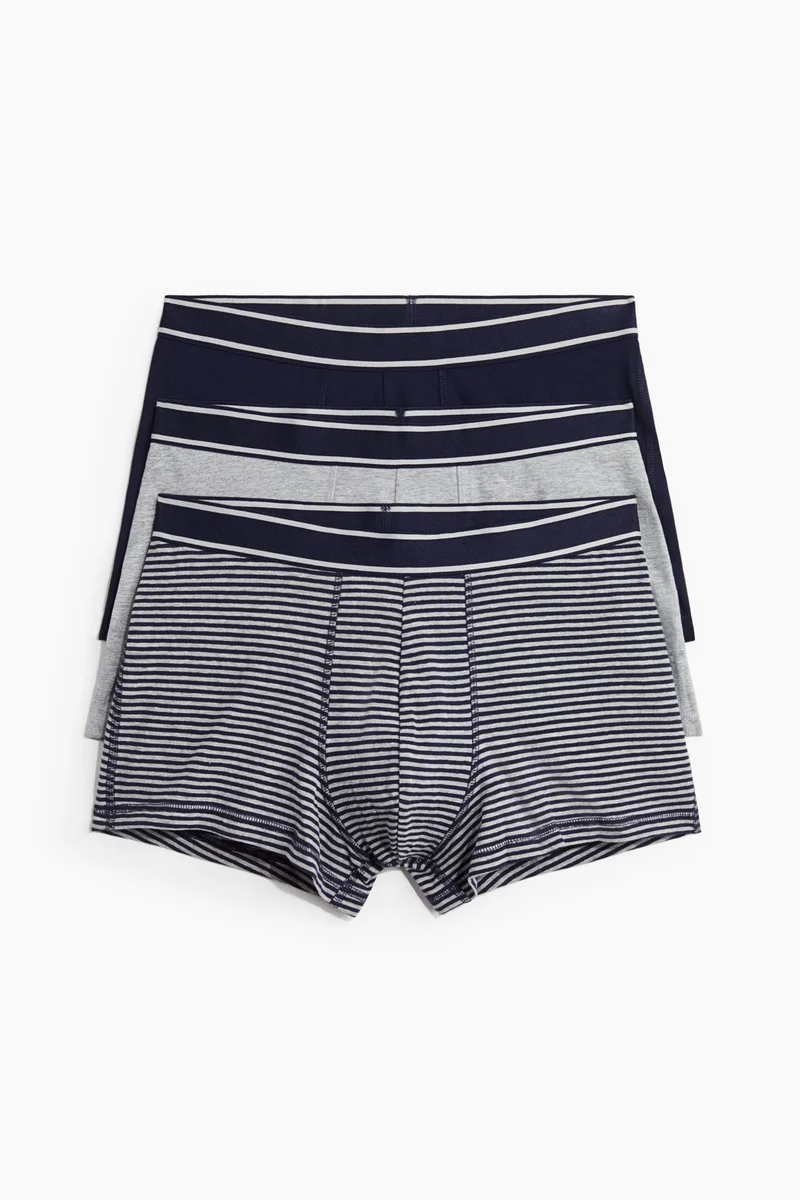 H&M  3-pack cotton short trunks for Men | Best Price UAE