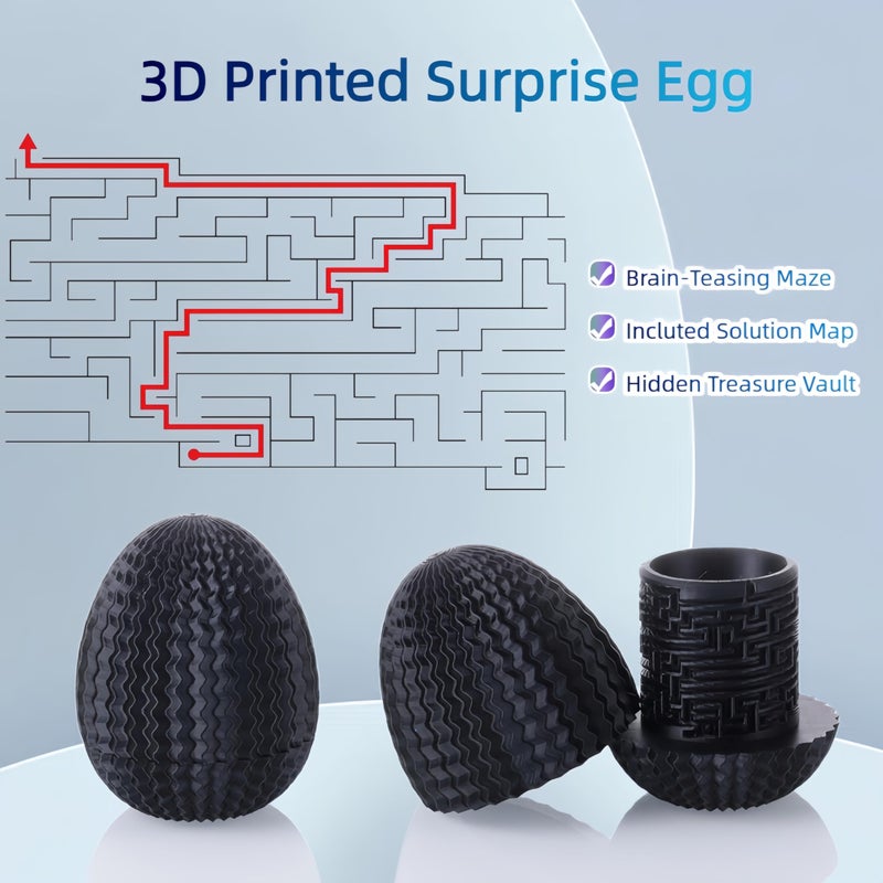 Yonaso Easter Egg Style Cash Gift Idea - Easter Egg Shaped Puzzle Box with Hidden Compartment, Reusable Treasure Gift Box for Adults Teens for Christmas Halloween Birthday Party - Image 4