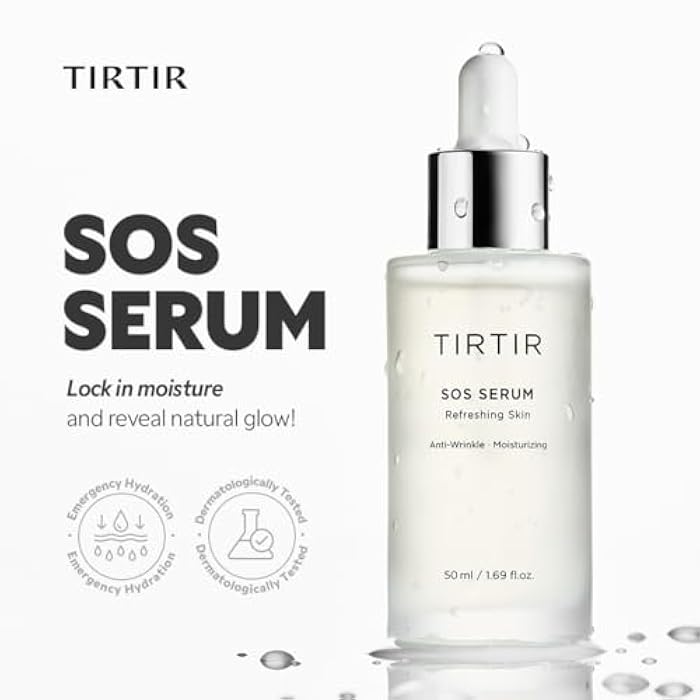 TIRTIR SOS Serum - Radiant Glow Boosting Face Serum - Plumping, Anti Aging, Hydrating - Visibly Smooth and Glowy Skin - Fragrance Free for All Skin Types, 1.69 fl.oz. - Image 3
