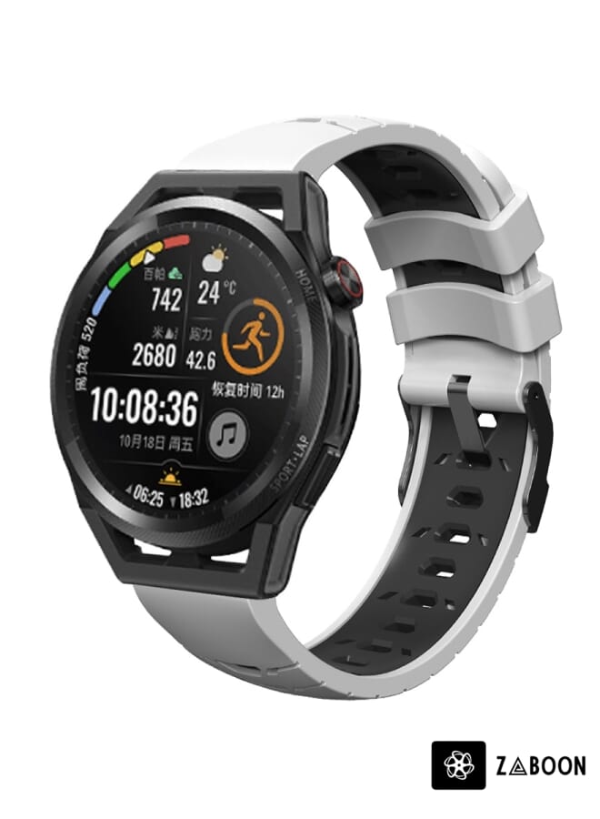 Zaboon سوار ساعة هواوي GT رنر ثلاثي الصفوف على شكل شبه منحرف من السيليكون - Image 1