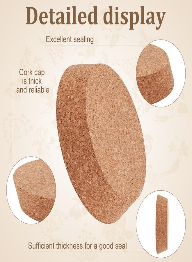 BENECREAT Tapered Cork Wine Bottle Stopper, 5.2x4.3x1.2inch Wooden Tapered Cork Stopper for Wine and Beer Bottles - Image 4