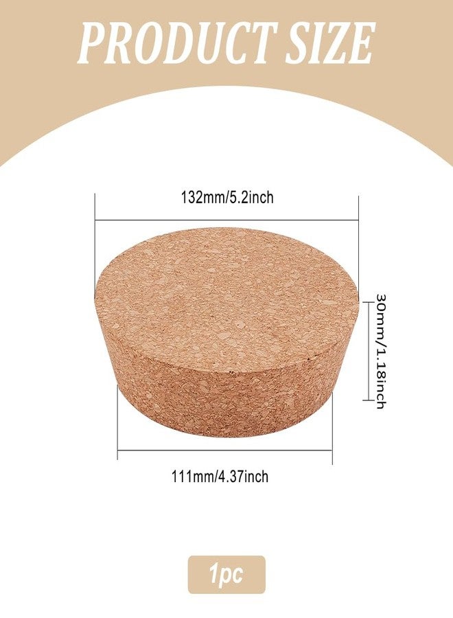 BENECREAT Tapered Cork Wine Bottle Stopper, 5.2x4.3x1.2inch Wooden Tapered Cork Stopper for Wine and Beer Bottles - Image 2