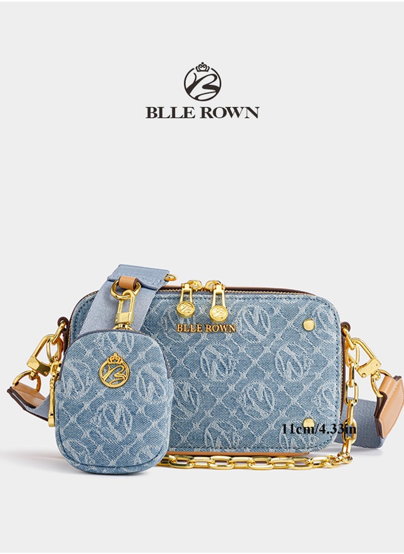 BLLE ROWN - New Arrival Women's Luxury Handbags 2pcs Bag Set With Coin Purse Free Elegant Ladies Crossbody Bag Shoulder Bag Gifts For Women - Image 1